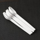 Набор пластиковых одноразовых ложек чайных Мистерия, 12.5 см, 12 шт., белый - Фото 4