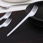 Вилки одноразовые Не ЗАБЫЛИ!, набор 12 шт., пластик, 15.5 см, столовые, белые - Фото 1