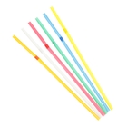 Набор одноразовых трубочек для коктейля, 0,5×21 см, 100 шт, флюоресцентные, с гофрой, цвет МИКС - Фото 4