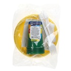 Набор пластиковой одноразовой посуды Мистерия «Премиум», 6 персон, МИКС - Фото 12