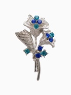 Брошь «Цветы» букет незабудок, цвет сине-голубой в серебре - Фото 1