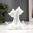 Фигурка керамика «Котята с сердцем со стразами», белый с золотом, 10.2 см - Фото 4