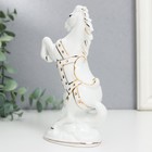 Сувенир керамика "Белый конь на дыбах" с золотом,  15 см - Фото 3