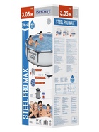 Бассейн каркасный Steel Pro Max, 305×76 см, с фильтр-насосом, круглый, 56408 Bestway - Фото 17