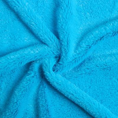 Ткань для рукоделия, мех, голубая, лоскут 50×50 см