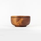 Тарелка деревянная Mаgistrо, 650 мл, глубокая, цвет шоколадный, кедр - фото 4319276