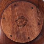 Тарелка деревянная глубокая Magistro, 650 мл, глубокая, из натурального кедра, шоколадная - Фото 6