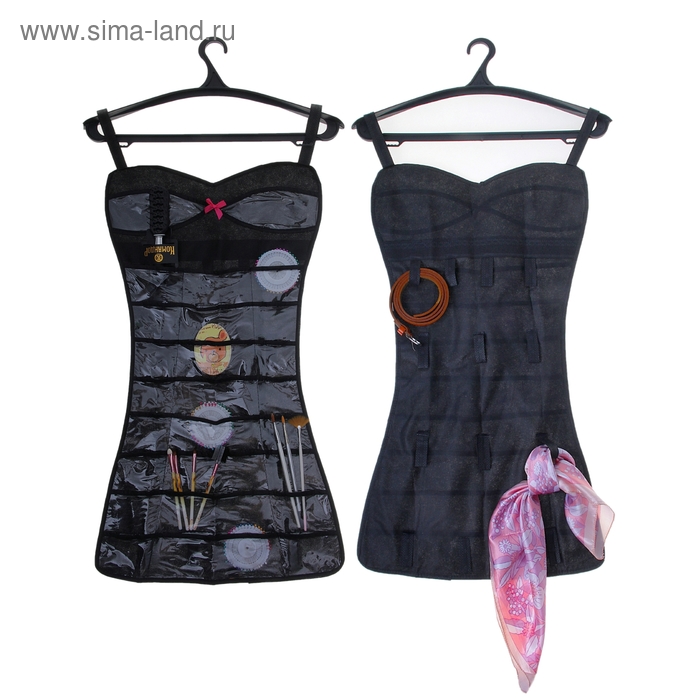 Органайзер для хранения аксессуаров «Пати», цвет чёрный - Фото 1