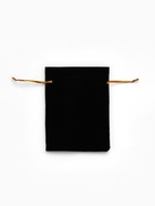 Мешочек бархатный, 9×12 см, чёрный с золотым шнурком - Фото 4