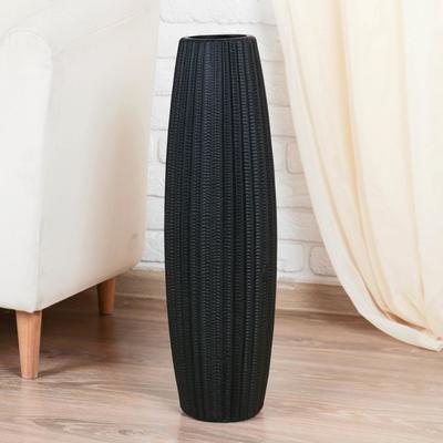 Ваза напольная «Грени», бочонок, h=60 см, МИКС (чёрная, белая)