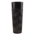 ваза керам напол черн/белая 60 см косы - Фото 1