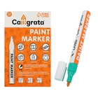 Маркер-краска, лаковый наконечник, пулевидный 4 мм, ширина линии 2.5 мм, зеленая, цена за 1 штуку - Фото 6