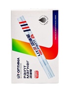 Маркер-краска Calligrata, лаковый, белый, узел 4 мм, ширина линии 2.5 мм - Фото 10