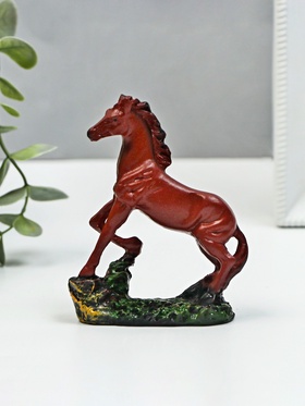 Фигурка полистоун «Конь на камне», 10×8×3 см