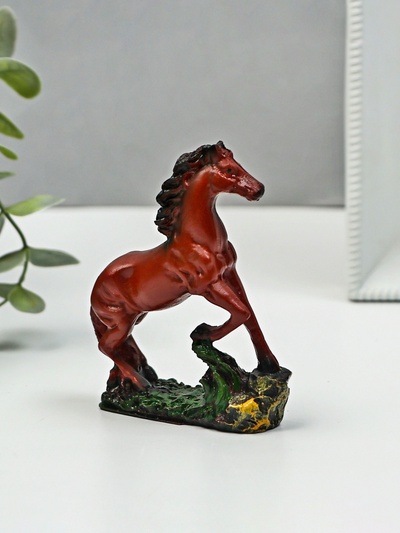 Фигурка полистоун «Конь на камне», 10×8×3 см