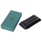 Портсигар черный для 3 сигар D 2,4 см, 18,5 × 10 × 4 см - Фото 2