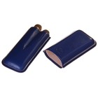 Портсигар синий для 2 сигар D 2,1 см, 14,5 × 7,5 × 3,5 см - Фото 1