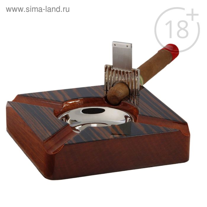 Пепельница для сигар California с гильотиной, 16 × 29 × 5 см - Фото 1