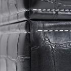 УЦЕНКА Хьюмидор деревянный с кожаной отделкой тиснение под крокодила, на 85 сигар с гигрометром и увлажнителем - Фото 4