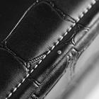 УЦЕНКА Хьюмидор деревянный с кожаной отделкой тиснение под крокодила, на 85 сигар с гигрометром и увлажнителем - Фото 5