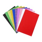 Набор «Пенка с блёстками» А4, 10 листов, 10 цветов, толщина 2 мм - Фото 3