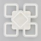 Люстра с ПДУ 71171/5 LED 90Вт диммер 3000-6000К белый 40,5х40,5х11,5 см - фото 24409576