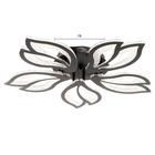 Люстра с ПДУ 71107/5BK LED 130Вт 3000-6000К диммер черный 64х64х10 см BayerLux - фото 40518239