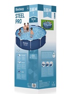 Бассейн каркасный Bestway Steel Pro 56681, 366×76 см, фильтр-насос, круглый 5309854 - фото 4308308