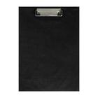 Планшет с прижимом А4, ПВХ, чёрный - Фото 2