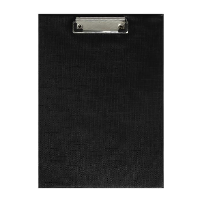 Планшет с прижимом А4, ПВХ, чёрный - Фото 1