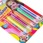 Грим-карандаши для лица и тела, 6 неоновых цветов - фото 8208459