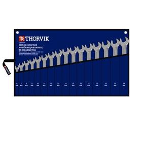Набор ключей Thorvik 52048, комбинированных, в сумке, 6-24 мм, 16 предметов