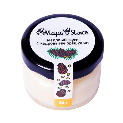 Медовый мусс «Марь&Яжъ», с кедровыми орешками, 30 г