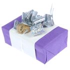 Набор для упаковки подарка "Орхидея" (бумага упаковочная+декор) - Фото 3