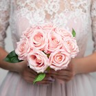 Букет-дублер «Любовь навсегда», розовые розы, 9 цветков - Фото 2