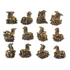 магнит полистоун бронзовый конь гороскоп 6,2*5 см - Фото 1