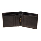 Кошелёк мужской "Адам" 2 отдела для купюр, отдел для кредиток, для SIM-карт, для удостоверения, монетница, цвет чёрный - Фото 2