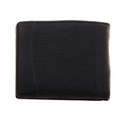 Кошелёк мужской "Адам" 2 отдела для купюр, отдел для кредиток, для SIM-карт, для удостоверения, монетница, цвет чёрный - Фото 3