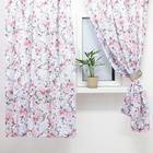 Комплект штор для кухни с подхватами Этель «Пионы» 145×180 см-2 шт., 100% п/э - Фото 2