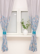 Шторы для кухни с подхватами «Этель» Meow, 145×180 см, комплект - 2 шт. - Фото 1