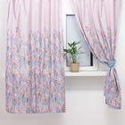 Комплект штор для кухни с подхватами Этель Meow 145×180 см-2 шт., 100% п/э - Фото 2
