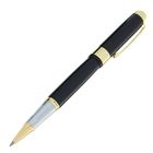 Ручка капиллярная, подарочная, в кожзам футляре, «Престиж», чёрный с золотыми вставками - Фото 3