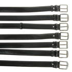 Ремень "Змея" лакированный, винт, пряжка - металл МИКС, черный - Фото 2