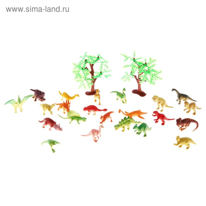 Набор динозавров "До нашей эры-2", 22 фигурки с аксессуарами - Фото 1