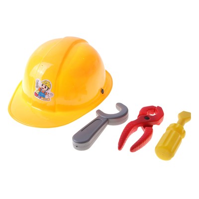 Набор инструментов, с каской, 4 элемента