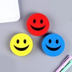 Губка магнитная для доски «Смайлик», МИКС - Фото 3