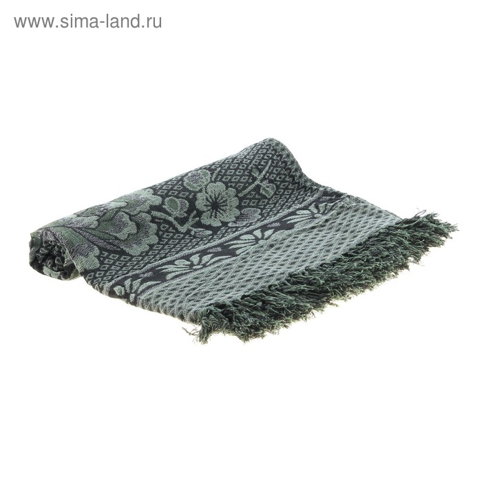 Покрывало "Эконом" 2 сп Зеленое , размер 180х210 см +/- 15 см, 50% хлопок, 50% п/э - Фото 1