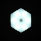 Набор светильник сенсорный "соты с пультом" 1 шт, 85х75мм, 6500К, 3*ААА (не в компл.) - фото 367970