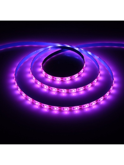Фитолента для растений Luazon Lighting, светодиодная, 10.3 Вт, 2 м, IP65, 5 В, 60 LED/м, USB, SMD5050, мультиспектральная