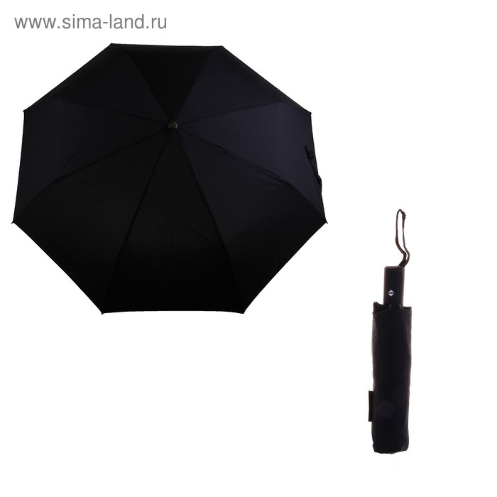 Зонт автоматический, D=58см, цвет чёрный